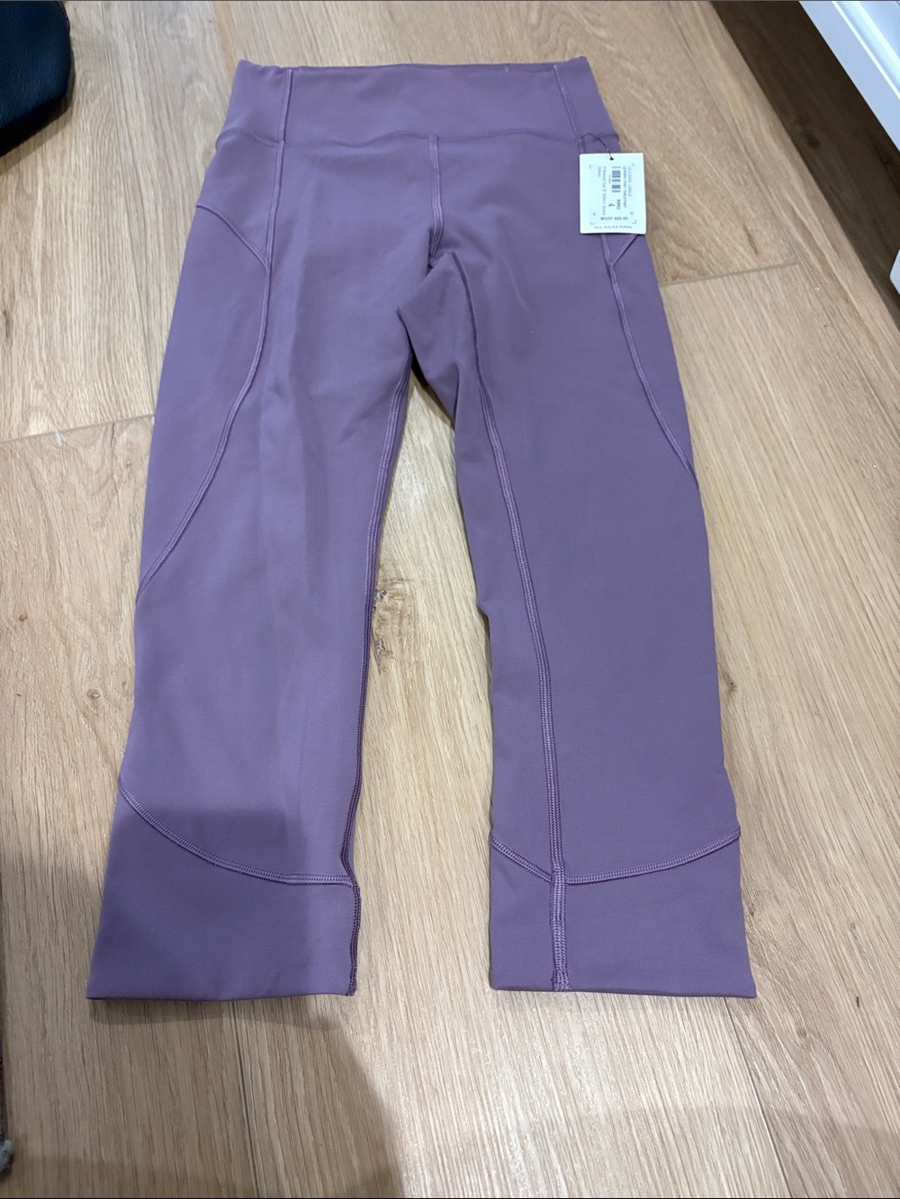 Lululemon In Movement Crop 19” smoked mulberry leggings